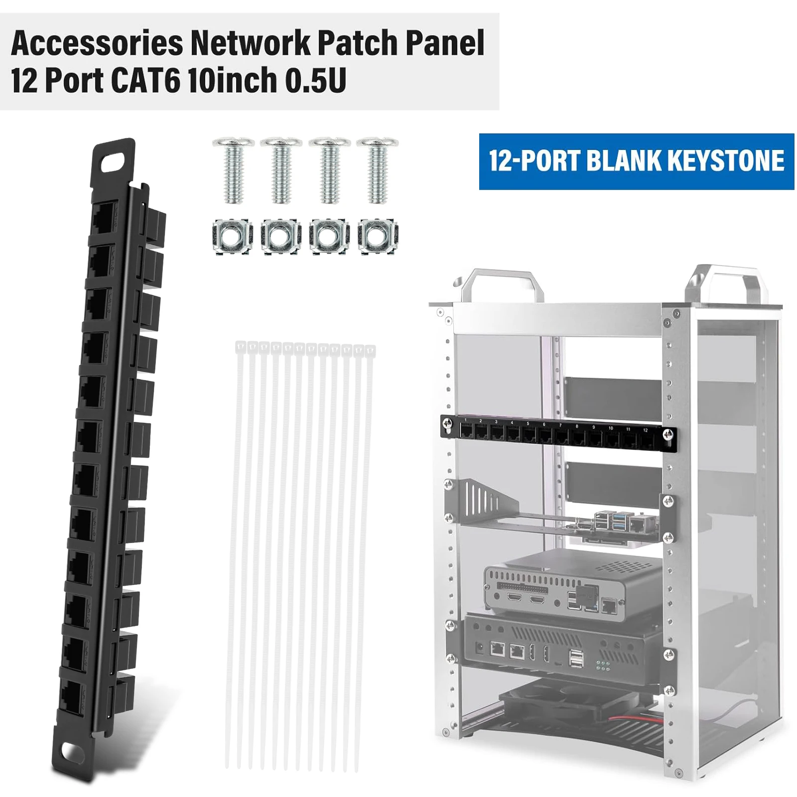 12 Port Patch Panel 10inch 0.5 – Patch Panel Cat6 Bewertung und Preis