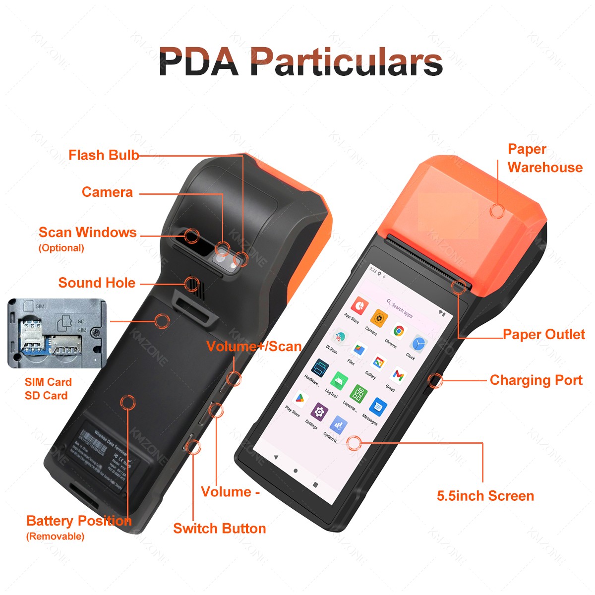 Handheld Android 13/14 PDA Pri – Pos Terminal Android Bewertung und Preis