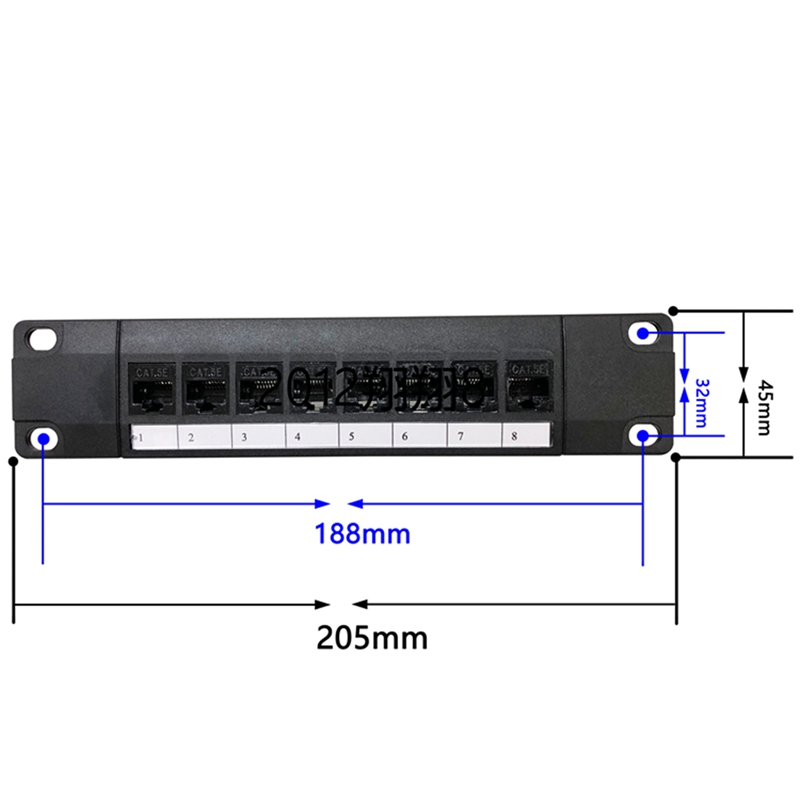 8 Port Straight-Through CAT6 P – Patch Panel Cat6 Bewertung und Preis