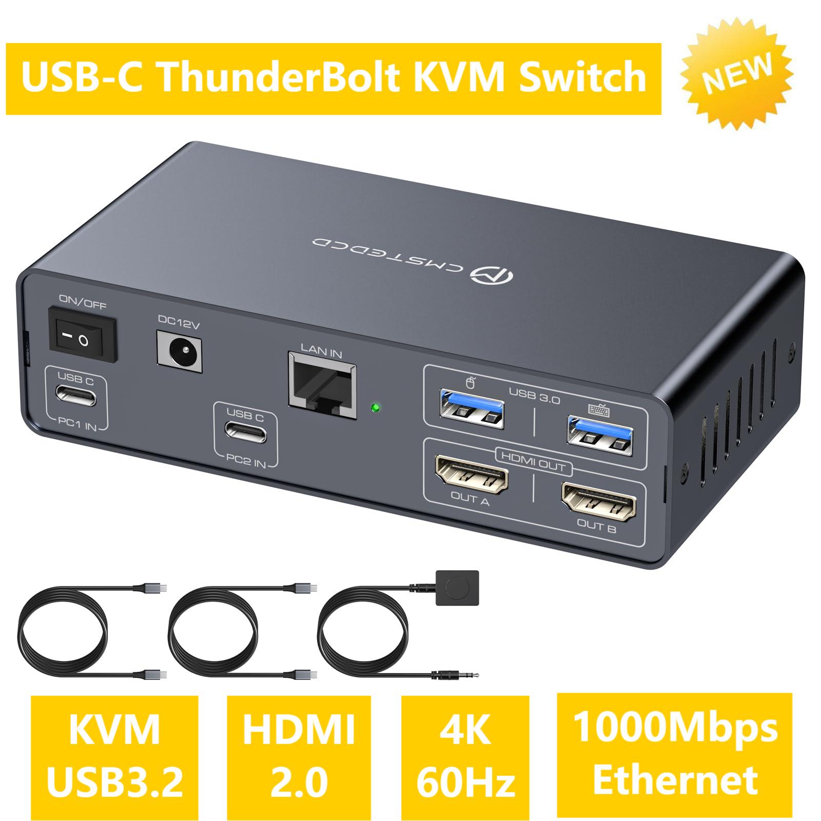USB C KVM Switch 2 Monitors 2  – Docking Station Usb C Bewertung und Preis