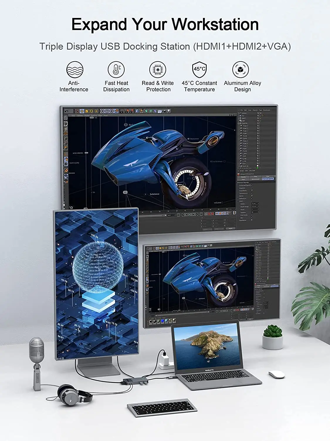 QGeeM USB 3.0 Docking Station, – Docking Station Usb C Bewertung und Preis