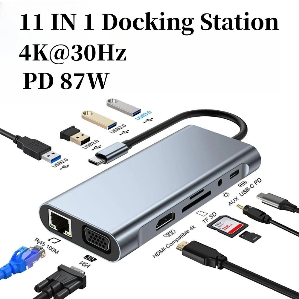4/7/8/11in1 Docking Hub 4K USB – Docking Station Usb C Bewertung und Preis