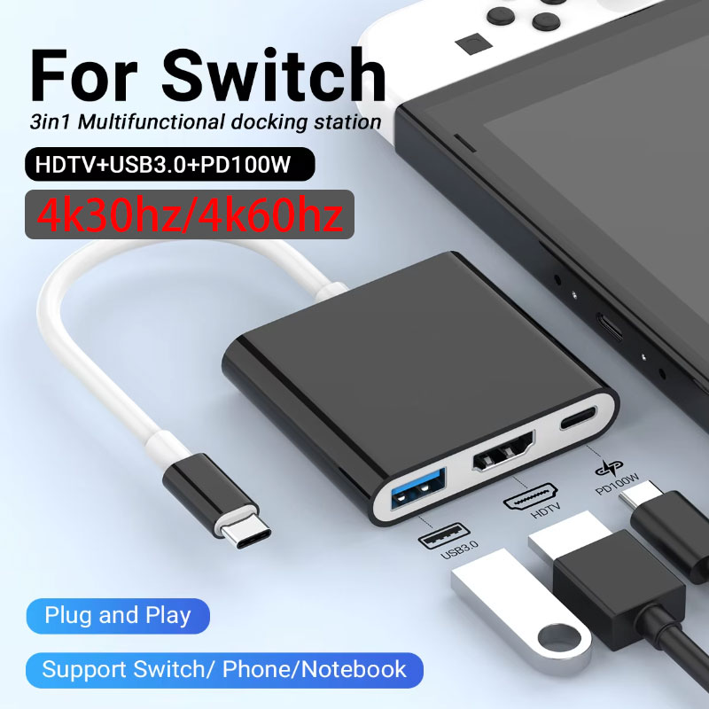 New 3 IN 1 Portable for Ninten – Docking Station Usb C Bewertung und Preis